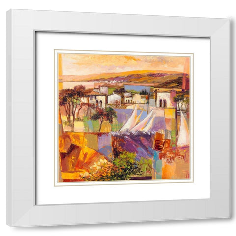 Racconto italiano (detail) White Modern Wood Framed Art Print with Double Matting by Gasoline Images