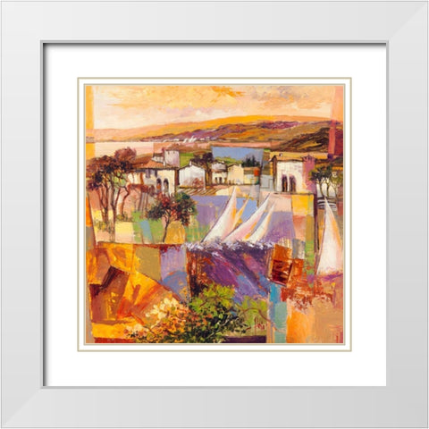 Racconto italiano (detail) White Modern Wood Framed Art Print with Double Matting by Gasoline Images