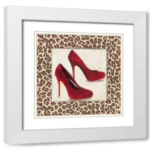 Animalier I White Modern Wood Framed Art Print with Double Matting by Clair, Michelle