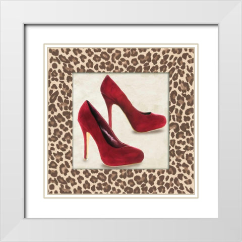 Animalier I White Modern Wood Framed Art Print with Double Matting by Clair, Michelle