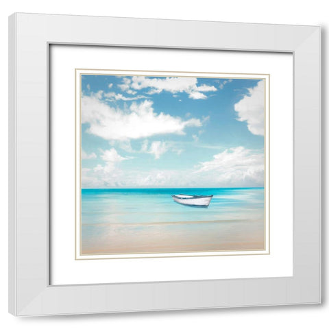 Mare del mattino White Modern Wood Framed Art Print with Double Matting by Marzi, Dario
