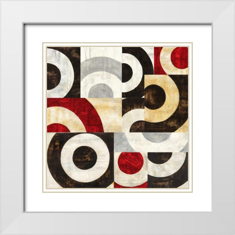 Addendum I White Modern Wood Framed Art Print with Double Matting by Nava, Sandro