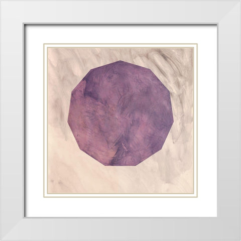 Modulo I White Modern Wood Framed Art Print with Double Matting by Novello, Patrizia