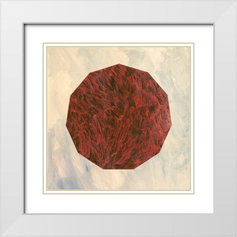 Modulo II White Modern Wood Framed Art Print with Double Matting by Novello, Patrizia