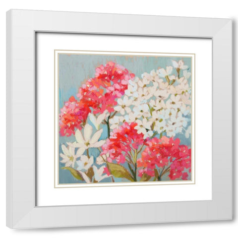 Softly Swaying II White Modern Wood Framed Art Print with Double Matting by Whatmore, Nel