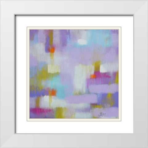 Stuck in the Middle with You White Modern Wood Framed Art Print with Double Matting by Whatmore, Nel