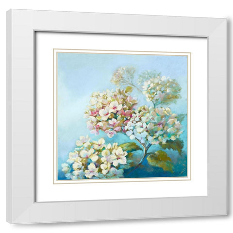 Perfect White Clouds White Modern Wood Framed Art Print with Double Matting by Whatmore, Nel