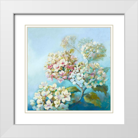Perfect White Clouds White Modern Wood Framed Art Print with Double Matting by Whatmore, Nel