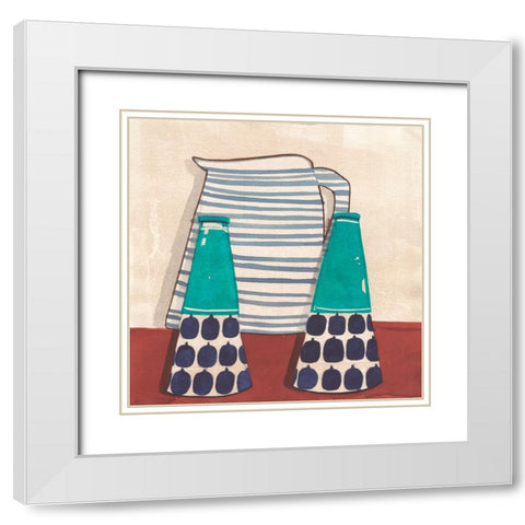 Cuisine I White Modern Wood Framed Art Print with Double Matting by Dupree, Pat