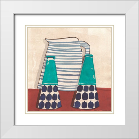 Cuisine I White Modern Wood Framed Art Print with Double Matting by Dupree, Pat