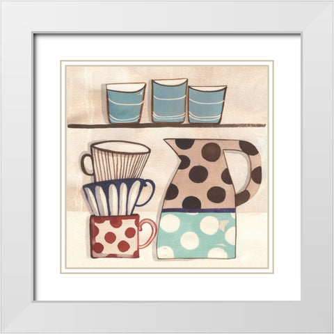 Cuisine II White Modern Wood Framed Art Print with Double Matting by Dupree, Pat