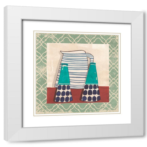 Cuisine Decoration I White Modern Wood Framed Art Print with Double Matting by Dupree, Pat