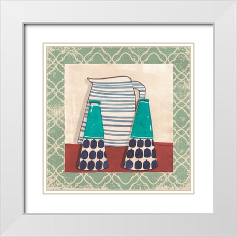 Cuisine Decoration I White Modern Wood Framed Art Print with Double Matting by Dupree, Pat