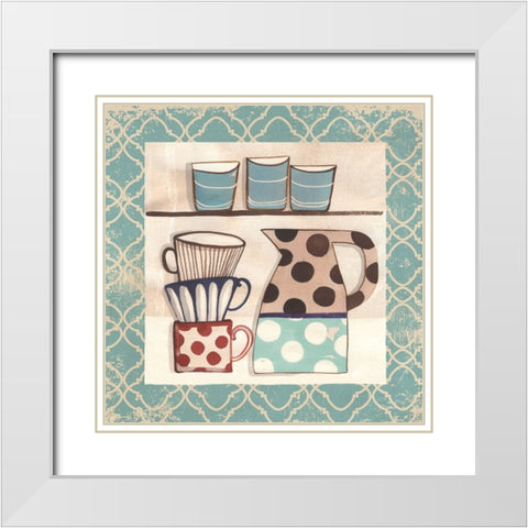 Cuisine Decoration II White Modern Wood Framed Art Print with Double Matting by Dupree, Pat