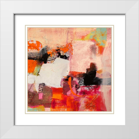 Colors of Summer II White Modern Wood Framed Art Print with Double Matting by Pima, Arthur