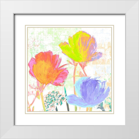 Divertissement dete I White Modern Wood Framed Art Print with Double Matting by Muriel, Phelipau