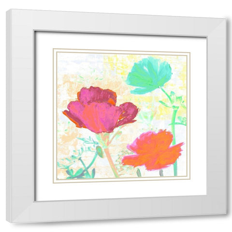 Divertissement dete II White Modern Wood Framed Art Print with Double Matting by Muriel, Phelipau