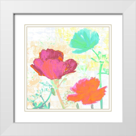 Divertissement dete II White Modern Wood Framed Art Print with Double Matting by Muriel, Phelipau