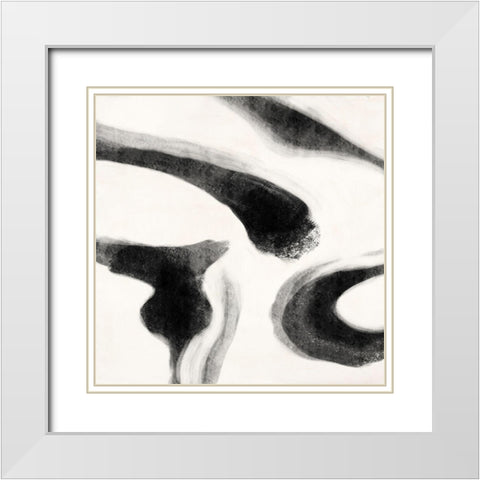 Smooth Signs I White Modern Wood Framed Art Print with Double Matting by Peter, Winkel