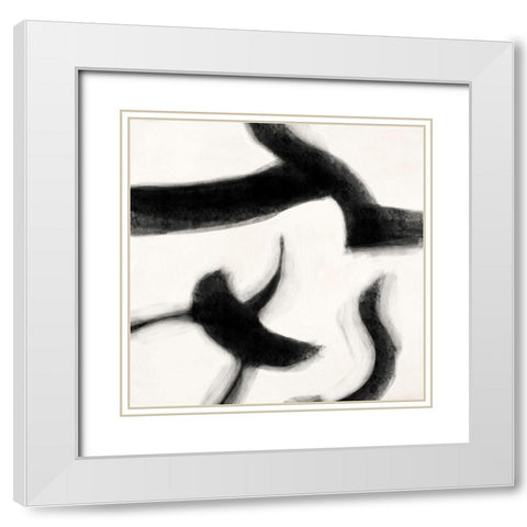 Smooth Signs III White Modern Wood Framed Art Print with Double Matting by Peter, Winkel