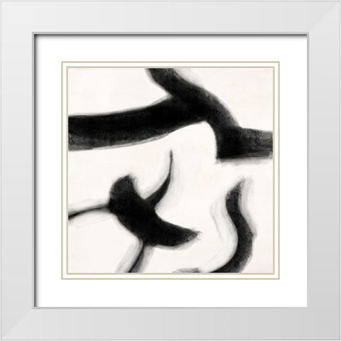 Smooth Signs III White Modern Wood Framed Art Print with Double Matting by Peter, Winkel