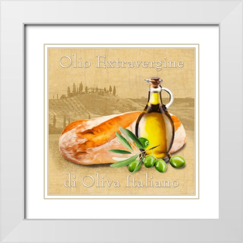 Cucina italiana II White Modern Wood Framed Art Print with Double Matting by Barbieri, Remo