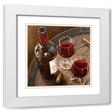 Nobilta italiana (detail) White Modern Wood Framed Art Print with Double Matting by Ferrari, Sandro