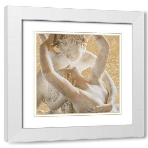 Endless Love (Cupid And Psyche) White Modern Wood Framed Art Print with Double Matting by Hill, Steven
