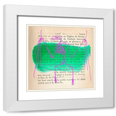Memories of the Wild II White Modern Wood Framed Art Print with Double Matting by Stef, Lamanche