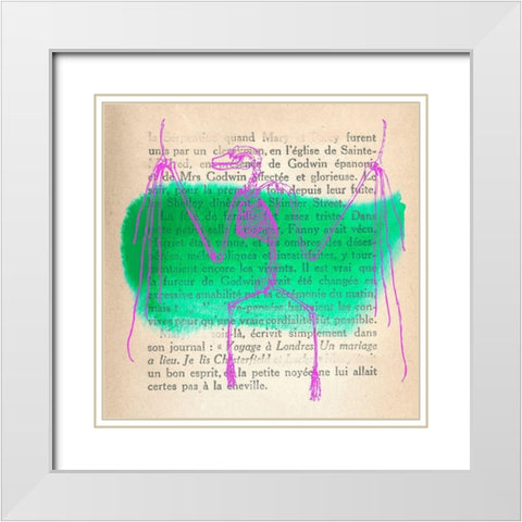 Memories of the Wild II White Modern Wood Framed Art Print with Double Matting by Stef, Lamanche