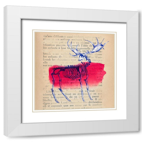 Memories of the Wild III White Modern Wood Framed Art Print with Double Matting by Stef, Lamanche