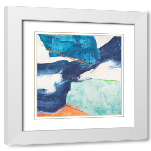 High Tide I White Modern Wood Framed Art Print with Double Matting by Jim, Stone