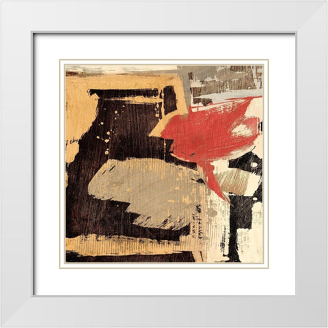 Stone Garden I White Modern Wood Framed Art Print with Double Matting by Stone, Jim