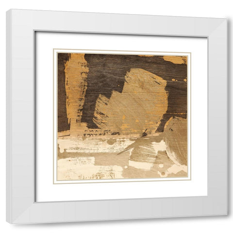 Revolving Thoughts I White Modern Wood Framed Art Print with Double Matting by Stone, Jim