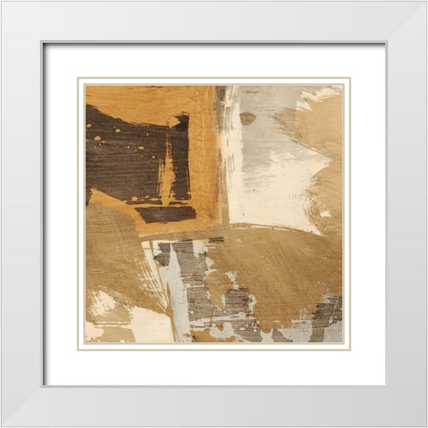 Revolving Thoughts II White Modern Wood Framed Art Print with Double Matting by Stone, Jim