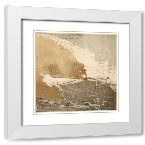 Revolving Thoughts III White Modern Wood Framed Art Print with Double Matting by Stone, Jim