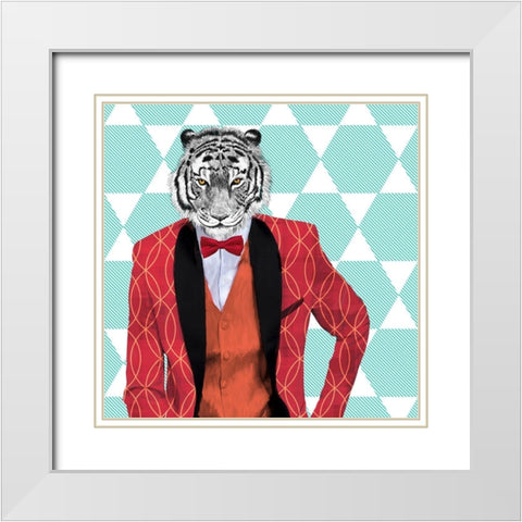 Wild Dandy White Modern Wood Framed Art Print with Double Matting by Spencer, Matt