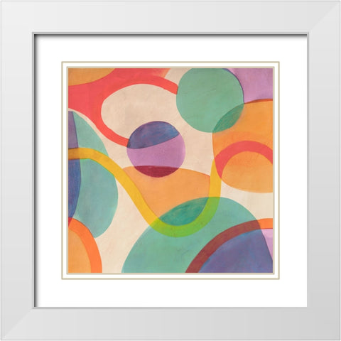 Laughter I (detail) White Modern Wood Framed Art Print with Double Matting by Roja, Steve