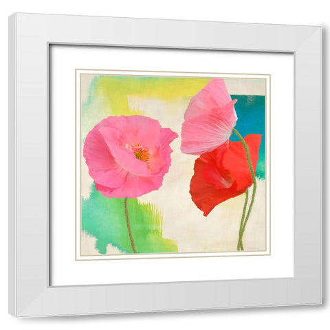 Festival I (detail) White Modern Wood Framed Art Print with Double Matting by Rizzardi, Teo