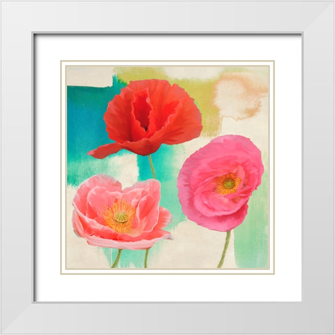 Festival II (detail) White Modern Wood Framed Art Print with Double Matting by Rizzardi, Teo