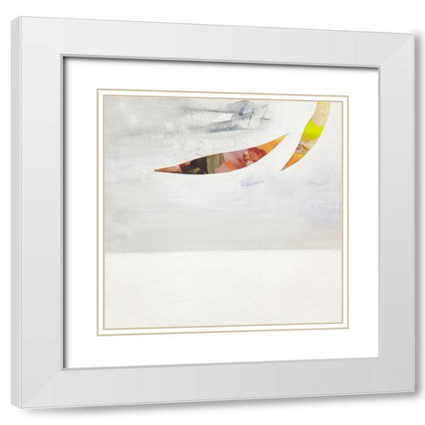 Continuum I White Modern Wood Framed Art Print with Double Matting by Teruzzi, Vittorio