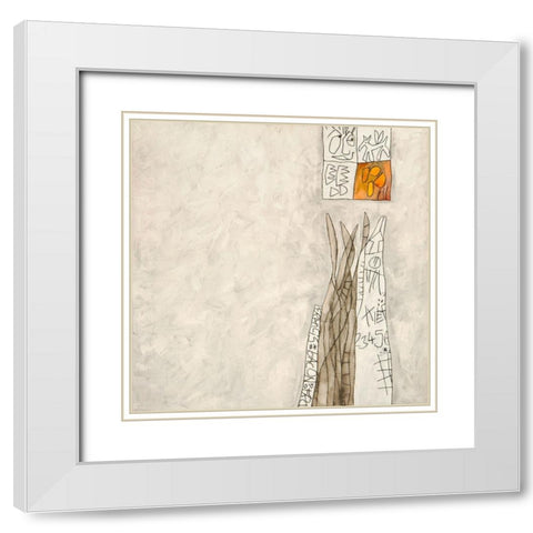 Senza titolo V (Francis Bacon) White Modern Wood Framed Art Print with Double Matting by Teruzzi, Vittorio