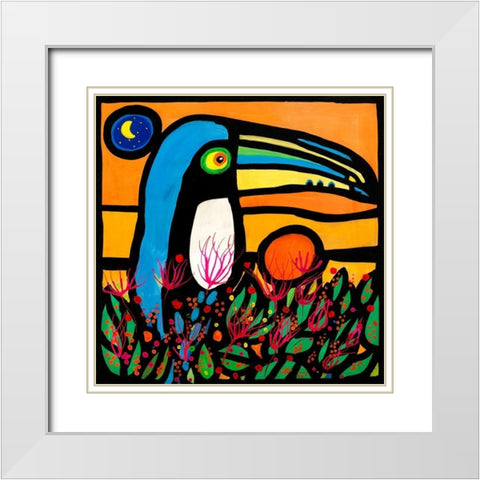 Tucano allalba White Modern Wood Framed Art Print with Double Matting by Wallas