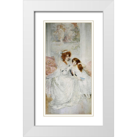 Tender Loving Care White Modern Wood Framed Art Print with Double Matting by Gow, Mary Louise