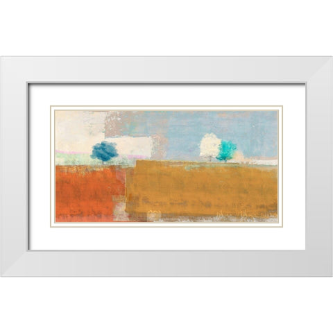 Great Plains White Modern Wood Framed Art Print with Double Matting by Alex, Blanco
