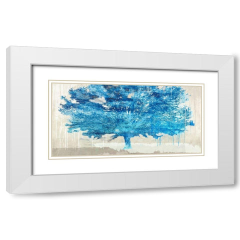 Treexplosion White Modern Wood Framed Art Print with Double Matting by Alex, Blanco