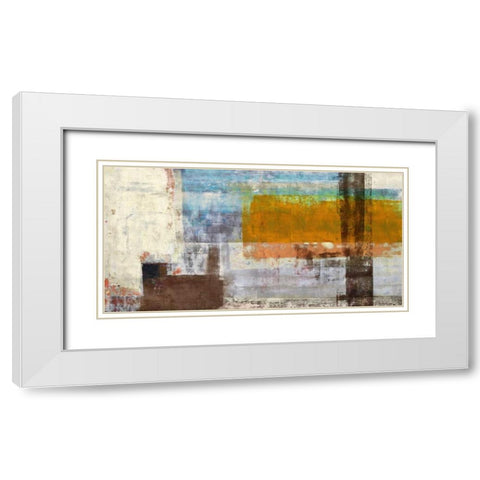 Serendipity White Modern Wood Framed Art Print with Double Matting by Aprile, Alessio