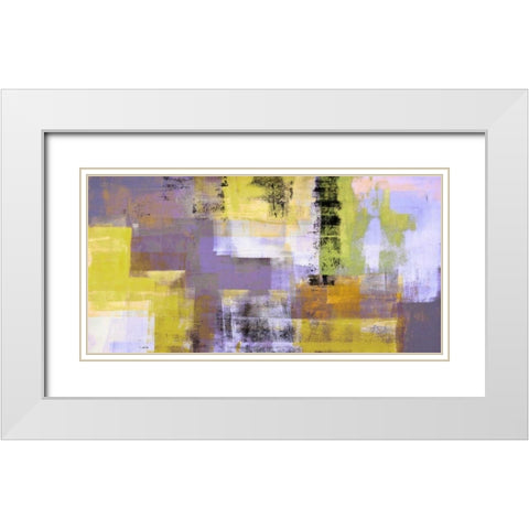 Desert Twilight White Modern Wood Framed Art Print with Double Matting by Aprile, Alessio