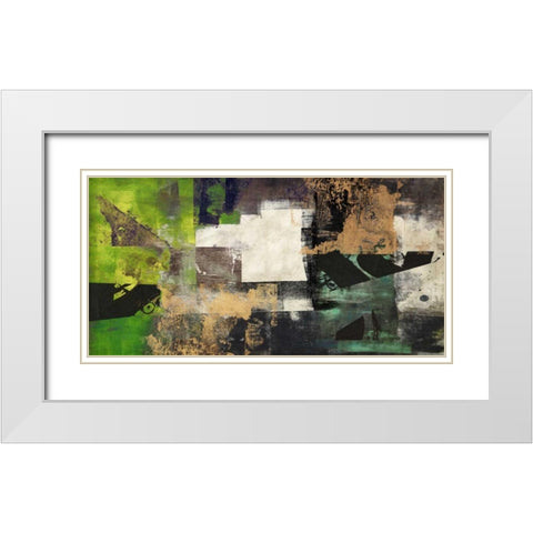 Emerald White Modern Wood Framed Art Print with Double Matting by Aprile, Alessio