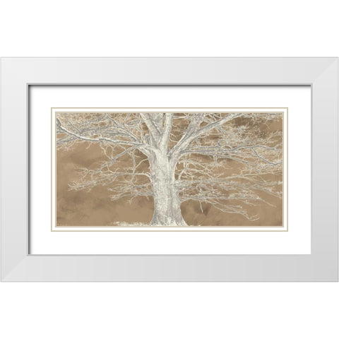 White Oak White Modern Wood Framed Art Print with Double Matting by Aprile, Alessio